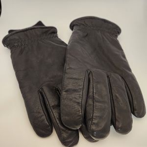 Fownes  Men's Black Leather Gloves size L